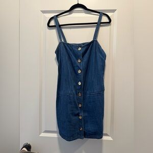 J. Creek Blue Denim Button-Down Dress
